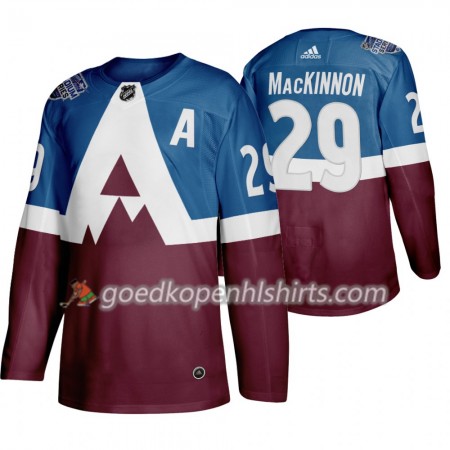 Colorado Avalanche Nathan MacKinnon 29 Adidas 2020 Stadium Series Authentic Shirt - Mannen